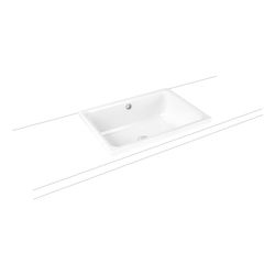 Kaldewei Aufsatzwaschtisch Cayono rechteckig 173x415x580mm, Alpinweiß/Chrom, ohn... KALDEWEI-913606000001 4055761222181 (Abb. 1)