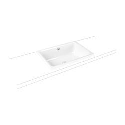 Kaldewei Aufsatzwaschtisch Cayono rechteckig 173x415x580mm, Alpinweiß/Chrom, ohn... KALDEWEI-913606000001 4055761222181 (Abb. 1)