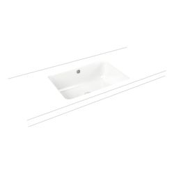 Kaldewei Unterbauwaschtisch Cayono rechteckig 173x426x596mm, Alpinweiß/Mattschwa... KALDEWEI-913707250001 4063728861762 (Abb. 1)