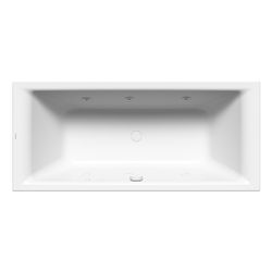 Kaldewei Badewanne Puro Duo Whirl Body rechteckig 420x750x1700mm Links 122l Alpi... KALDEWEI-266360823001 4063728642606 (Abb. 1)