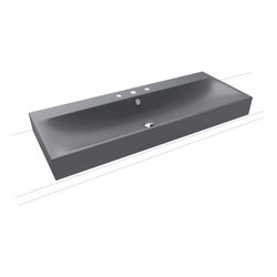 Kaldewei Aufsatz-Doppelwaschtisch Silenio rechteckig 123x460x1200mm Rh 120mm, Co... KALDEWEI-906406033665 4063728003803 (Abb. 1)