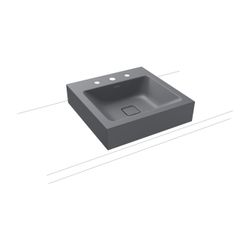 Kaldewei Aufsatzwaschtisch Cono rechteckig 120x500x500mm Rh. 120mm, Cool Grey 70... KALDEWEI-908406033665 4063728400510 (Abb. 1)