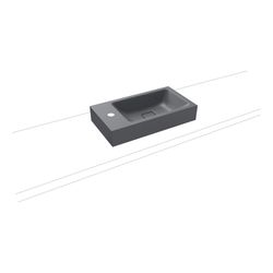 Kaldewei Aufsatz-Handwaschtisch Cono rechteckig 102x300x550mm, Cool Grey 70, 1 H... KALDEWEI-908106013665 4063728400350 (Abb. 1)