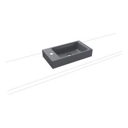 Kaldewei Aufsatz-Handwaschtisch Puro rechteckig 105x300x550mm, Cool Grey 70, 1 H... KALDEWEI-906906013665 4063728400121 (Abb. 1)