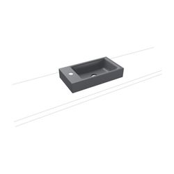 Kaldewei Aufsatz-Handwaschtisch Puro rechteckig 105x300x550mm, Cool Grey 70, 1 H... KALDEWEI-906906013665 4063728400121 (Abb. 1)