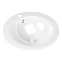 Kaldewei Einbauwaschtisch Object R rund 137x475x475mm, Alpinweiß/Alpinweiß, 1 HL... KALDEWEI-912307190001 4063728865685 (Abb. 1)