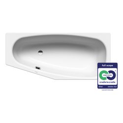 Kaldewei Badewanne Mini Kombi.-Form 430x700x1570mm Links 110l Alpinweiß m. ÜL, o... KALDEWEI-225200010001 4001112341872 (Abb. 1)