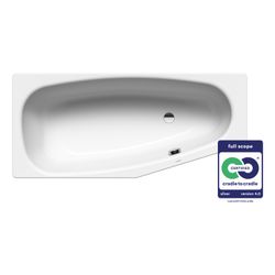 Kaldewei Badewanne Mini Kombi.-Form 430x750x1570mm Rechts 110l Alpinweiß m. ÜL, ... KALDEWEI-224600010001 4001112289945 (Abb. 1)