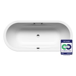 Kaldewei Badewanne Vaio Duo oval 430x800x1800mm 155l Alpinweiß, Weiß m. GL. 1S, ... KALDEWEI-233110110001 4001112910467 (Abb. 1)