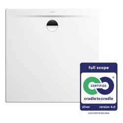 Kaldewei Duschwanne Superplan Zero Rechteckig 32/20x700x700mm d. 90mm Alpinweiß/... KALDEWEI-351000010001 4055761248747 (Abb. 1)