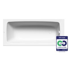 Kaldewei Badewanne Cayono rechteckig 410x700x1600mm 107l Alpinweiß m. ÜL, o. Ant... KALDEWEI-274800010001 4001112872109 (Abb. 1)