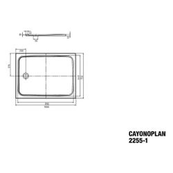 Kaldewei Duschwanne Cayonoplan Rechteckig 32/18x1000x750mm d. 90mm Alpinweiß/Wei... KALDEWEI-361530023001 4055761166188 (Abb. 1)
