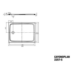 Kaldewei Duschwanne Cayonoplan Rechteckig 32/18x1000x900mm d. 90mm Alpinweiß/Wei... KALDEWEI-361747930001 4055761078382 (Abb. 1)
