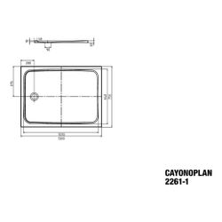 Kaldewei Duschwanne Cayonoplan Rechteckig 32/18x1200x750mm d. 90mm Alpinweiß/Wei... KALDEWEI-362130023001 4063727600744 (Abb. 1)