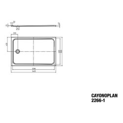 Kaldewei Duschwanne Cayonoplan Rechteckig 40/25x1400x800mm d. 90mm Alpinweiß Mat... KALDEWEI-362600013711 4055761188302 (Abb. 1)