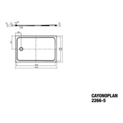Kaldewei Duschwanne Cayonoplan Rechteckig 40/25x1400x800mm d. 90mm Alpinweiß/Wei... KALDEWEI-362647940001 4055761117838 (Abb. 1)