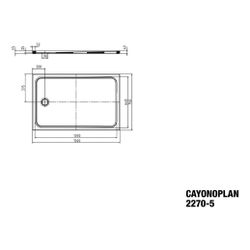 Kaldewei Duschwanne Cayonoplan Rechteckig 40/25x1500x750mm d. 90mm Alpinweiß/Wei... KALDEWEI-363047943001 4063727607422 (Abb. 1)