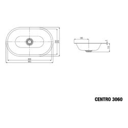Kaldewei Unterbauwaschtisch Centro oval 112x380x910mm, Alpinweiß, ohne HL, ohne ... KALDEWEI-903306003001 4001112962527 (Abb. 1)