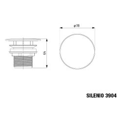 Kaldewei Permanentablaufventil Modell 3904 mit Deckel emailliert, rund, Alpinwei... KALDEWEI-905800000001 4001112983874 (Abb. 1)