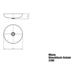 Kaldewei Schale Miena rund 122x450x450mm, Cool Grey 30, ohne HL, ohne ÜL mit Per... KALDEWEI-909306003663 4055761249300 (Abb. 1)
