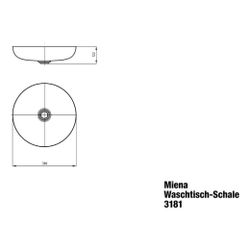 Kaldewei Schale Miena rund 122x380x380mm, Warm Grey 60, ohne HL, ohne ÜL mit Per... KALDEWEI-909406003671 4055761250849 (Abb. 1)