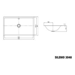 Kaldewei Unterbauwaschtisch Silenio rechteckig 123x391x934mm, Alpinweiß, ohne HL... KALDEWEI-906106313001 4055761012294 (Abb. 1)