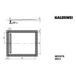Kaldewei Duschwanne Nexsys Rechteckig 16x900x800mm Cool Grey 90/Grau, m. Secure ... KALDEWEI-410946302667 4063728093361 (Abb. 1)