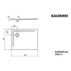 Kaldewei Duschwanne Superplan Rechteckig 32/25x900x700mm d. 90mm Alpinweiß/Weiß,... KALDEWEI-382100011001 4063728687379 (Abb. 1)
