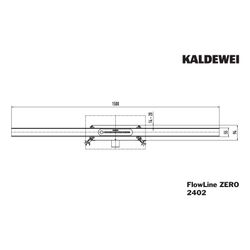 Kaldewei Duschablauf Flowline Zero 1500x55mm, Edelstahl gebürstet... KALDEWEI-940200010930 4055761325639 (Abb. 1)