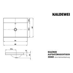 Kaldewei Aufsatzwaschtisch Silenio rechteckig 123x460x600mm, Mattschwarz 100/Mat... KALDEWEI-903907253676 4063728860307 (Abb. 1)
