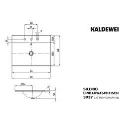 Kaldewei Einbauwaschtisch Silenio rechteckig 123x460x900mm, Schwarz/Mattschwarz,... KALDEWEI-907807253701 4063728857178 (Abb. 1)