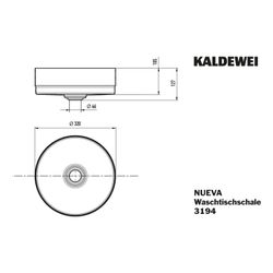 Kaldewei Schale Nueva rund 127x320x320mm, Cool Grey 90, ohne HL, ohne ÜL mit Per... KALDEWEI-911506003667 4063728695503 (Abb. 1)