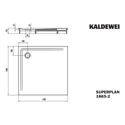 Kaldewei Duschwanne Superplan Rechteckig 32/25x1200x1200mm d. 90mm Alpinweiß/Wei... KALDEWEI-386548040001 4055761323260 (Abb. 1)
