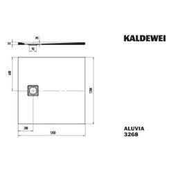 Kaldewei Duschwanne Aluvia Rechteckig 32/20x1200x1200mm d. 90mm Alpinweiß/Weiß, ... KALDEWEI-326811111001 4063729192414 (Abb. 1)