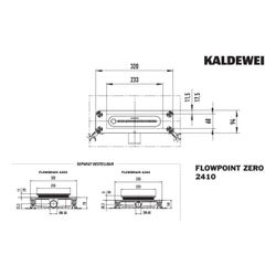 Kaldewei Duschablauf Flowpoint Zero 233x60mm, Mattschwarz 100... KALDEWEI-941000010676 4063728871099 (Abb. 1)