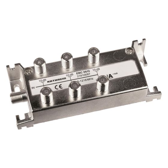Kathrein Verteiler EBC 06/G, 6-fach, 10 dB, 5-1218 MHz, F-Connector