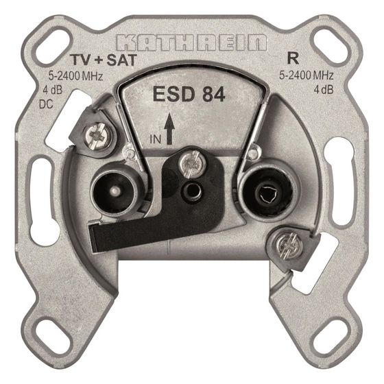 Kathrein Antennensteckdose ESD 84 Stichdose, 4-2400MHz, Edelstahl, Aluminium