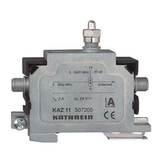 Kathrein Überspannungs-Schutzgerät KAZ 11, 5-3000 MHz, 2A, IP40, 145mm