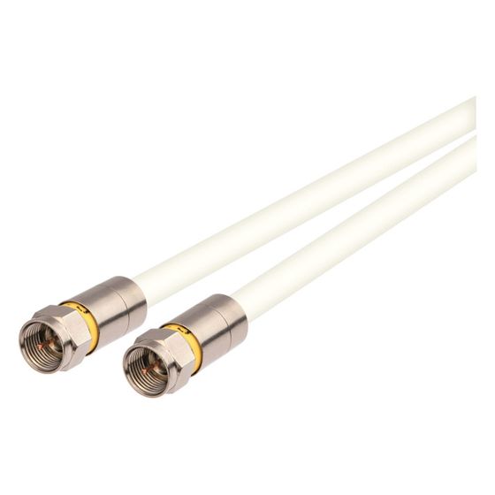 Kathrein Antennenkabel ETF 800/S, 0,8m, 105dB, 75 Ohm, Weiß