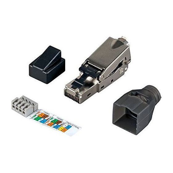 Kathrein RJ45-Stecker EML 12, CAT.6A, Silber