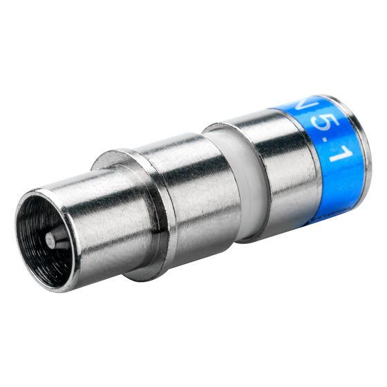 Kathrein IEC-Kompressionsstecker EMK 63, 75 Ohm, männlich, Stecker