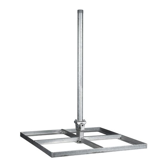 Kathrein Flachdachständer ZAS 140 Gelenkmast, 1,2 m 50 mm 1,5 mm, Stahl, feuerverzinkt