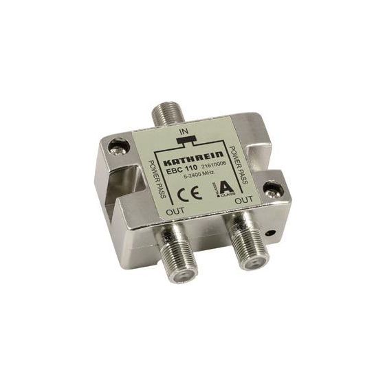 Kathrein F-Verteiler EBC 110, 5-2400 MHz, 2 Ausgänge, 8 dB, F-Connector