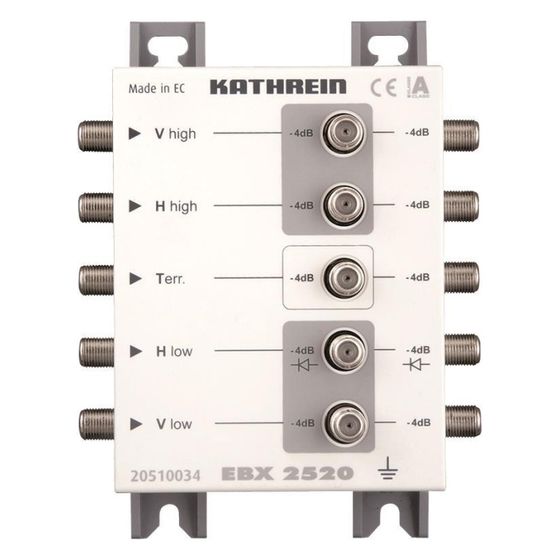 Kathrein Sat-ZF-Verteiler EBX 2520, 5-2400 MHz, 4 dB, F-Connector