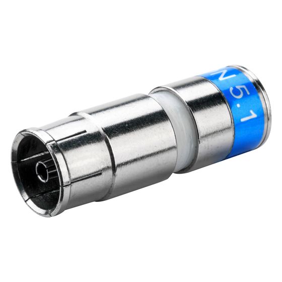 Kathrein IEC-Kompressionskupplung EMK 64, 75 Ohm, Buchse
