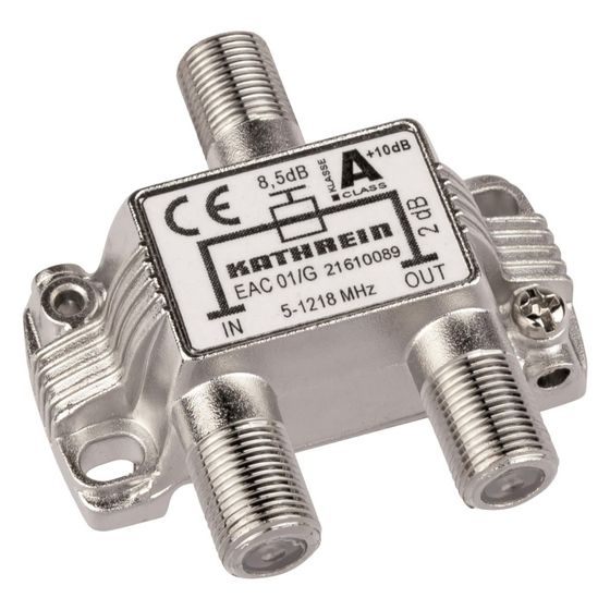 Kathrein Abzweiger EAC 01/G, 8,5dB 5-1218MHz, Zink-Spritzguss, Verzinnt
