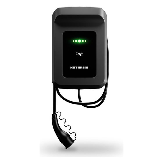 Kathrein Wallbox AC40-11-C750-A, 11kW, 7,5m Ladekabel, IP54, IK10, Anthrazit