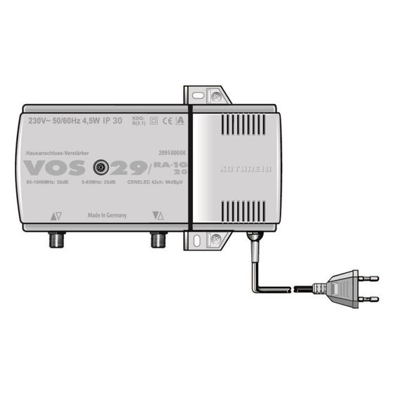 Kathrein Hausanschlussverstärker VOS 29/RA 2.0, 5-65/85-1006MHz, 30dB, F-Connector