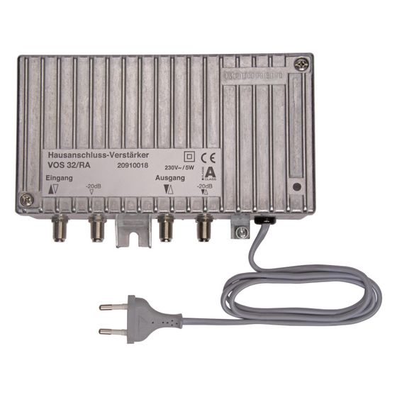 Kathrein Hausanschlussverstärker VOS 32/RA-1G, 32dB, 5-65/85-1006MHz, F-Connector