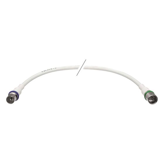 Kathrein Antennenkabel ETH 1500, 1,5m, 105dB, 75 Ohm, weiß
